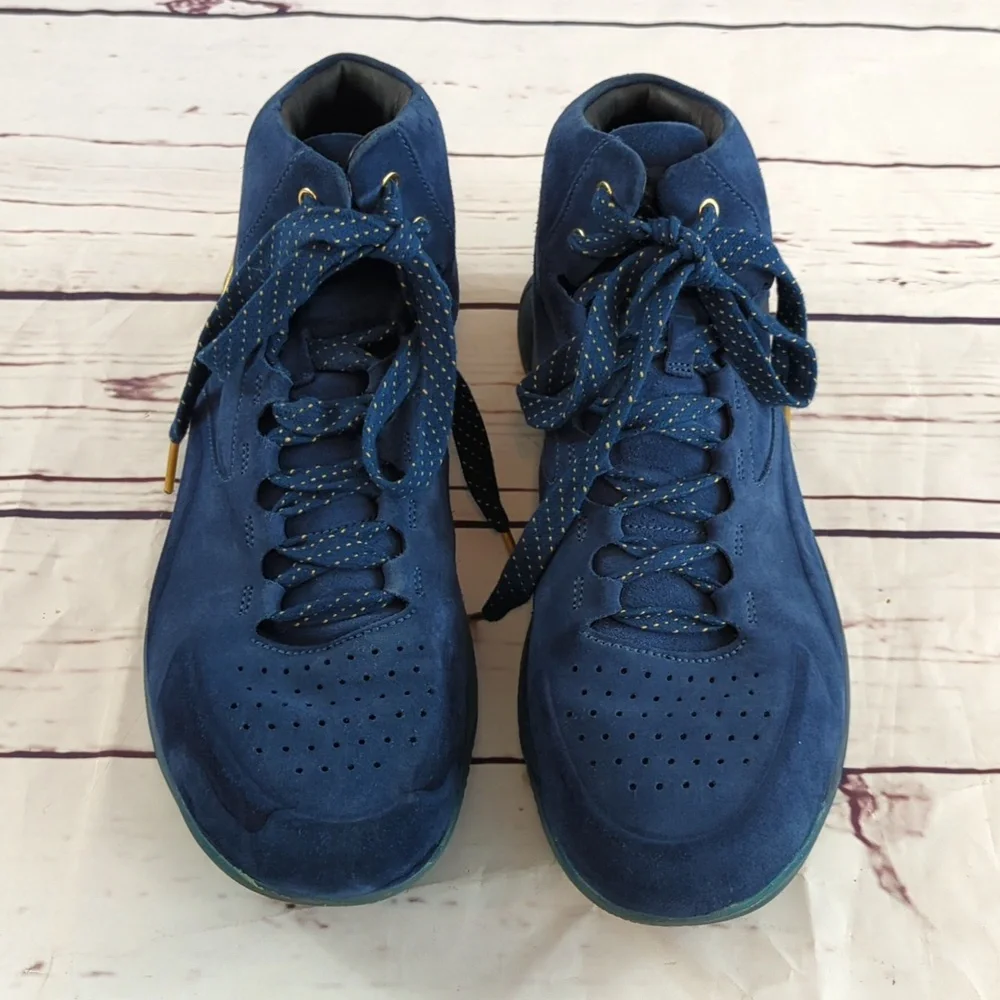 Under Armour Curry 1 Lux mid suede sneakers shoes